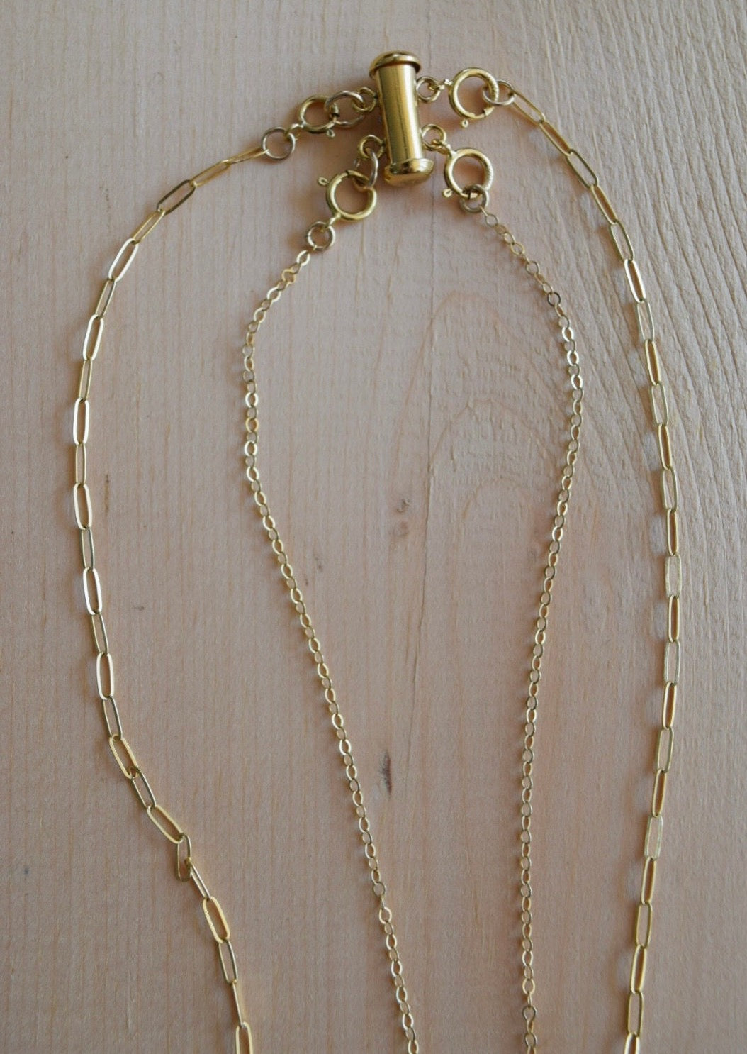 Double Necklace Clasp, gold-filled