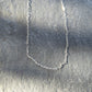 Mini Paperclip Chain Necklace, sterling silver