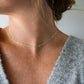 Mini Paperclip Chain Necklace, sterling silver
