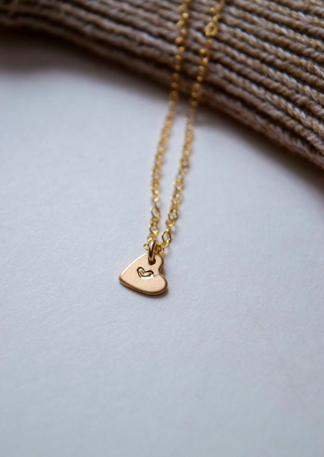 Heart to Heart Necklace, gold-filled