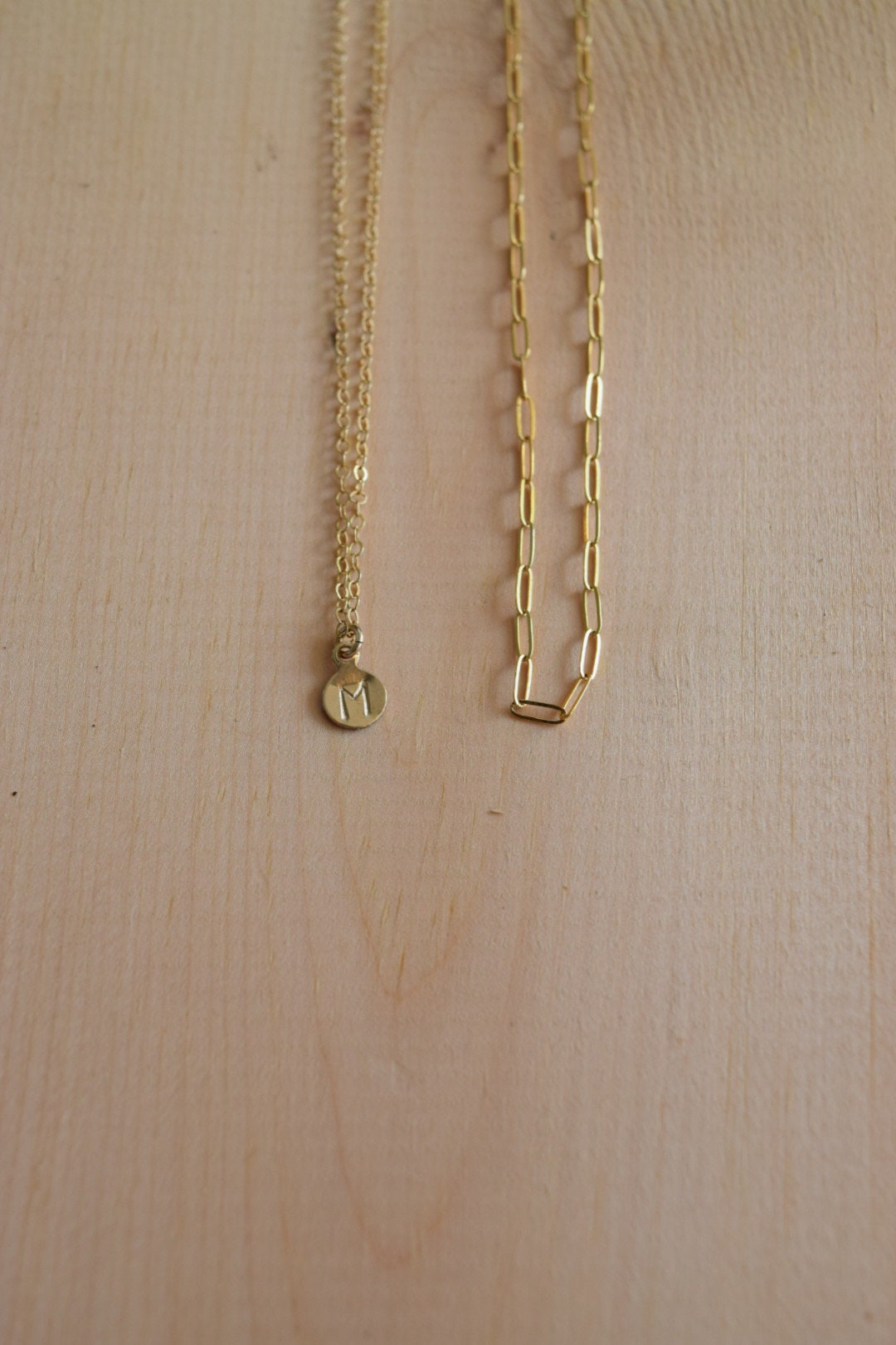 Minimalist Necklace Set, gold-filled