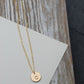 Medium Disc Necklace, gold-filled