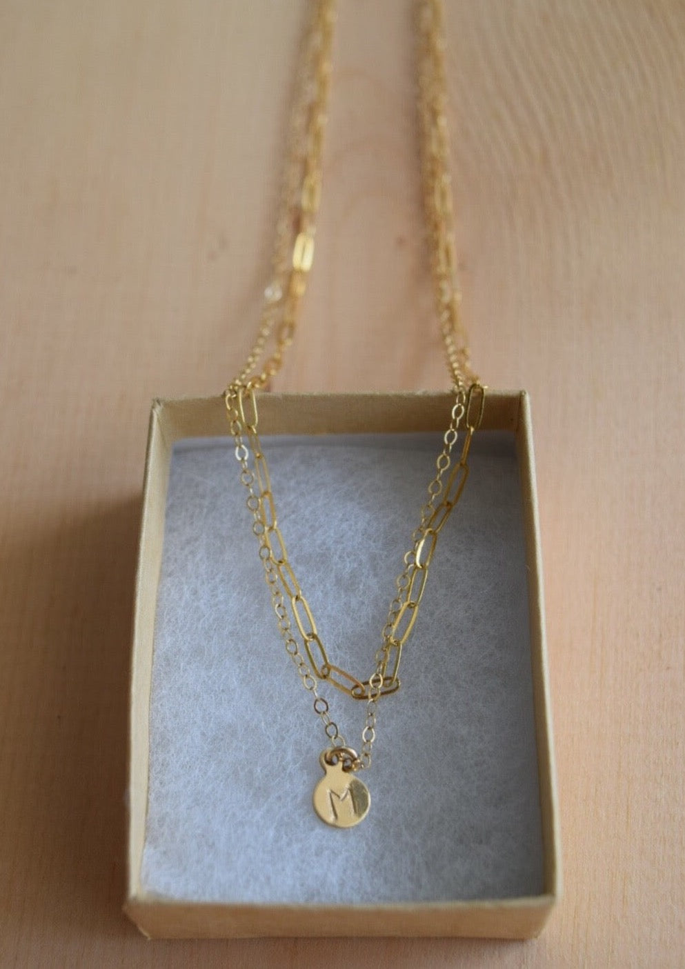 Minimalist Necklace Set, gold-filled