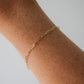 Mini Paperclip Bracelet, gold-filled