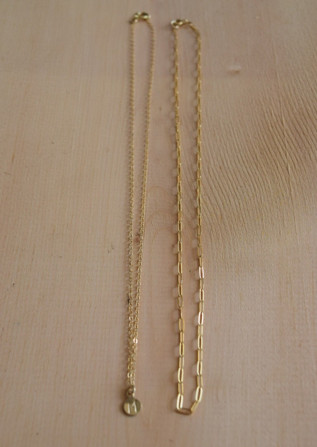 Minimalist Necklace Set, gold-filled